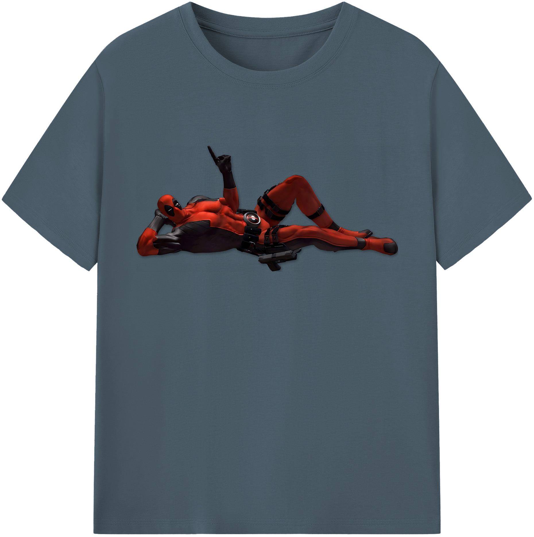 （画像用） Deadpool デッドプール 綿100％半袖Tシャツ（フロントプリント）